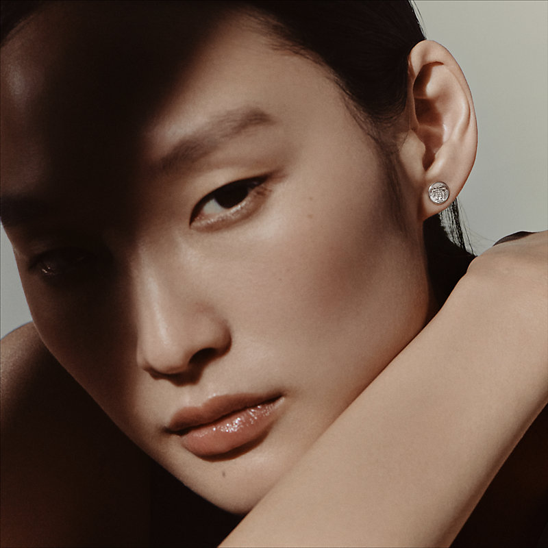 【HERMES】Hermes Ex-Libris earrings, small model Hermès Ex-Libris earrings, very small model | Hermès